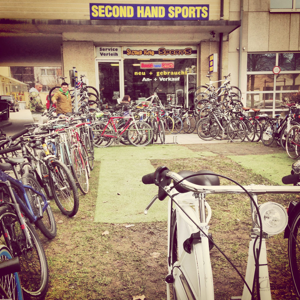 Second hand sports store bicycle